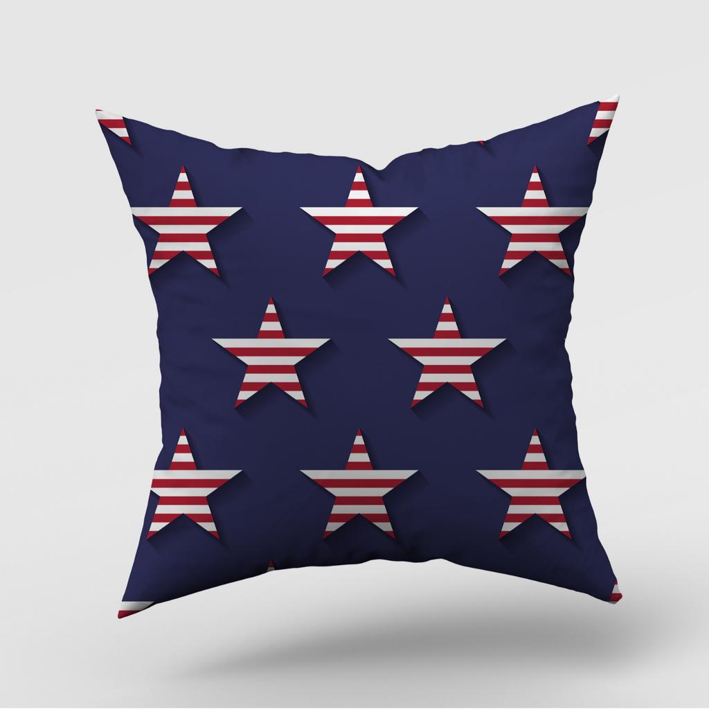 New American Independence Day Pillow Cover American Logo Outdoor Home Decoration Pillow Cushion Cover