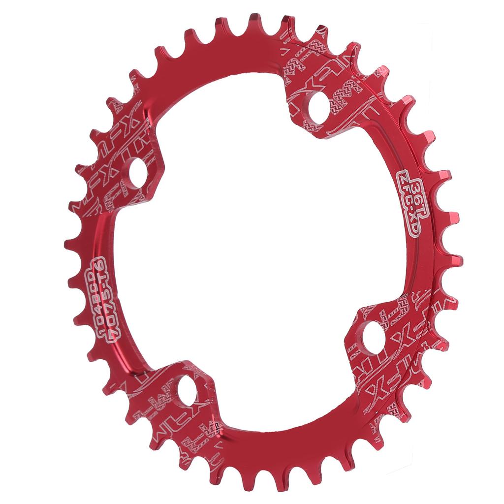FMFXTR 104BCD Crankset Chainring Aluminum Alloy Positive and Negative 36T MTB Bicycle ChainringRed