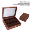 Composite Wood Watch Storage Case 26.5 x 20 x 8cm Watch Organizer Jewelry Display Case  For Women