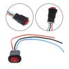 Motorcycle Hazard Light Switch Double Warning Flasher Emergency Signal 3 Wires Lock Secure Switch Button