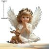 Peace & Love Baby Angel Prayer - 2D Flat Acrylic Desktop Ornament, Wall Decor Art, Four Seasons Decoration, Novelty Home Decor