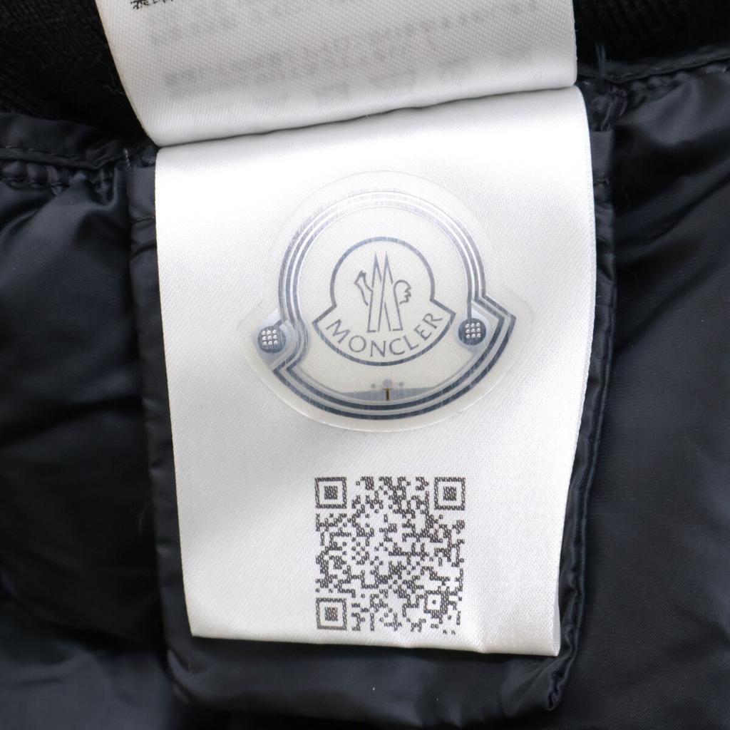 Moncler CARDIGAN TRICOT Cardigan Collarless Knit Jacket Jacket M blackUsed