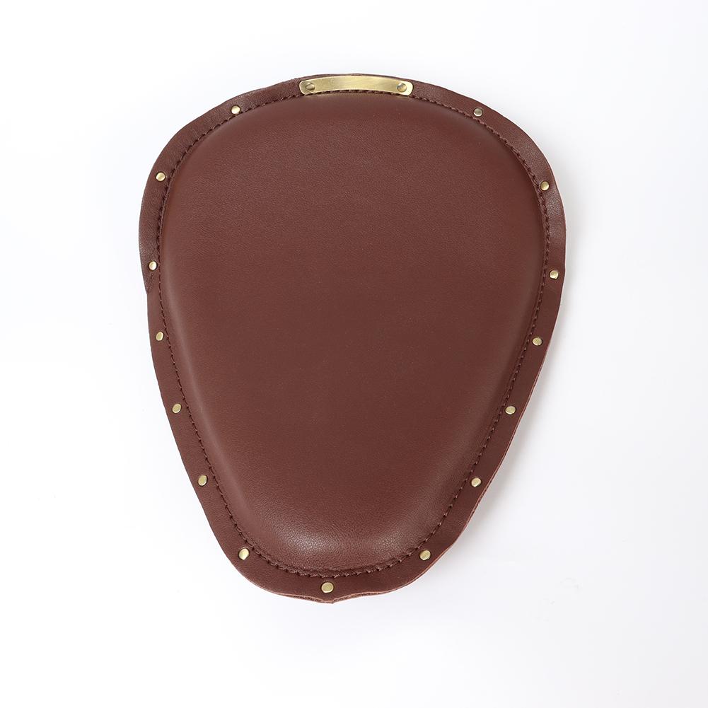 Brown Motorcycle Spring Solo Seat Saddle With Base And Nail For Motorcycle