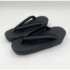 Used Zori (Japanese sandals) - Ginrou Black, EVA Zori, All Black, Core Smooth