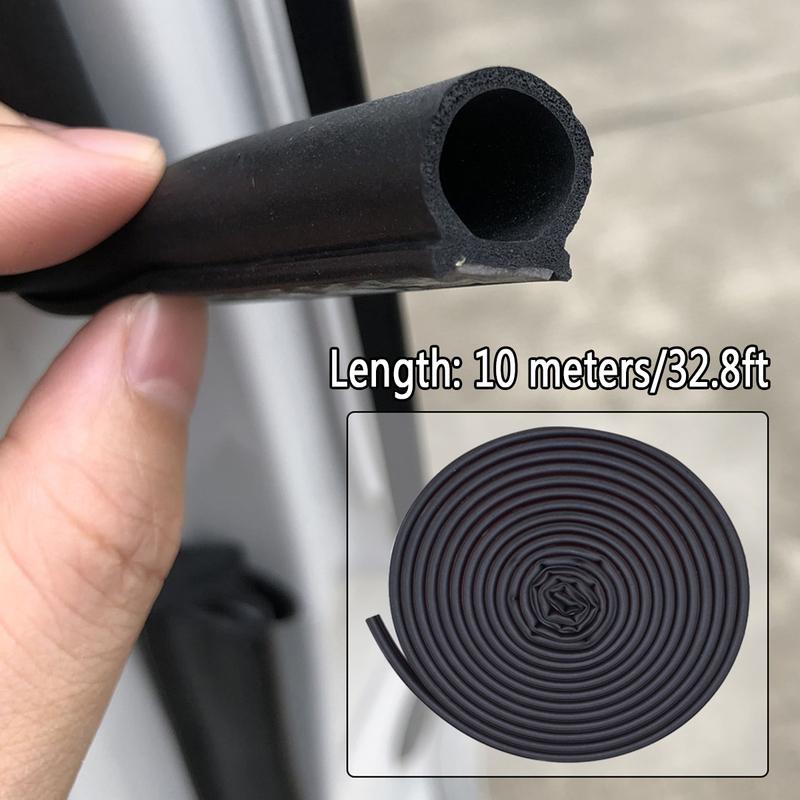 D Shape 10 M Car Door Seal Strip EPDM Rubber Soundproof Car Seal For VW Volkswagen T5 T5.1 T6 Transporter Campervan California