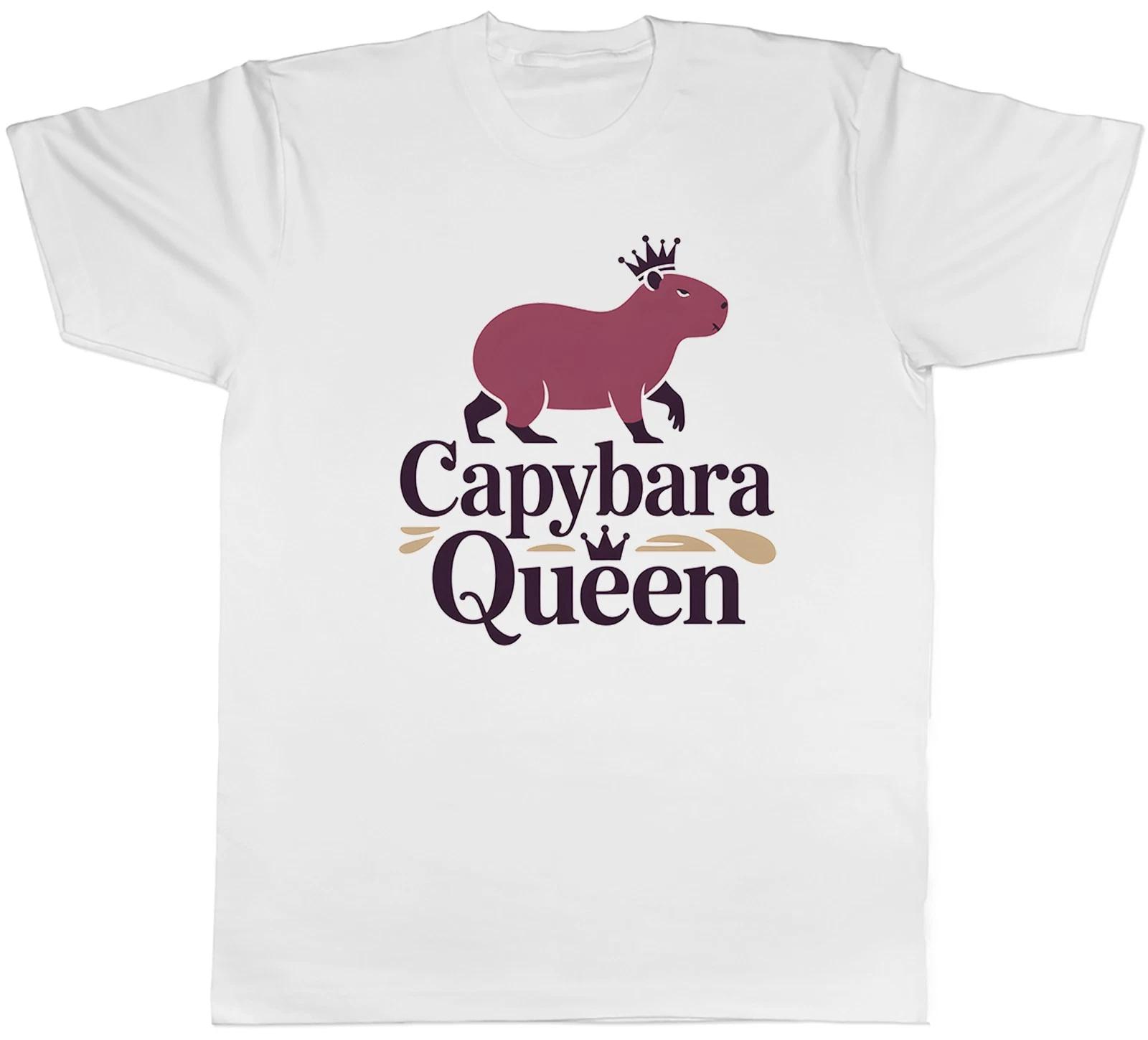 Capybara Queen in Crown Mens T-Shirt Tee Gift Top XXXXL
