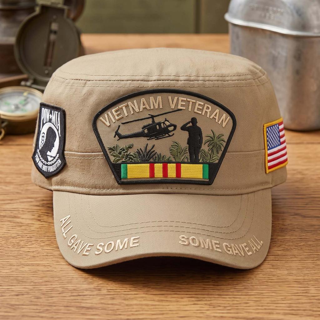 New Vietnam Veteran Boss Memorial Baseball Cap D Digital Printing Baseball Cap American Retro Cap