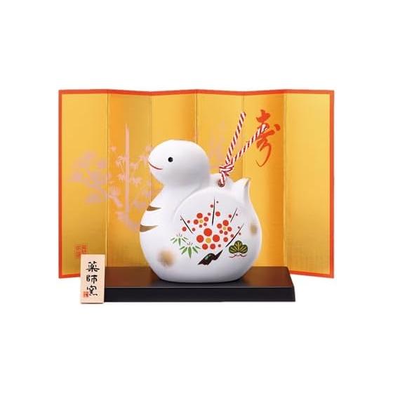 Yakushigama (yakushigama) Nishikiya Shofuku Susumi (earthen bell, large) 34