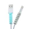 Phone USB Charger Cable Accessories, Silicone Spiral Winder and Cord End Protector Saver Cover