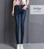 TeddyShop Skinny Denim Stretch Denim Long High P115 XS Women's Pants, Jeans, Length, Waist, Washed, (Indigo, (Size 25))