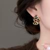 Bohemia Style Leopard Print Pattern Irregular Stud Earrings for Women Trendy Accessories Valentine's Gift Jewerly Wholesale