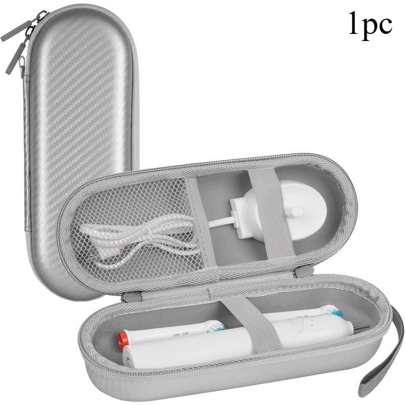1pc Electric Toothbrush Storage Case Portable Travel Holder EVA Hard Shell Waterproof Dental Tools Clean for Home Trip Daily Use