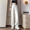 Pantaloni a gamba larga Jeans Donna Primavera e autunno Pantaloni larghi e dritti a vita alta