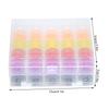 50Pcs Sewing Tool Plastic Sewing Bobbins Colorful 50pcs Sewing Spools Universal Bobbins Set Household