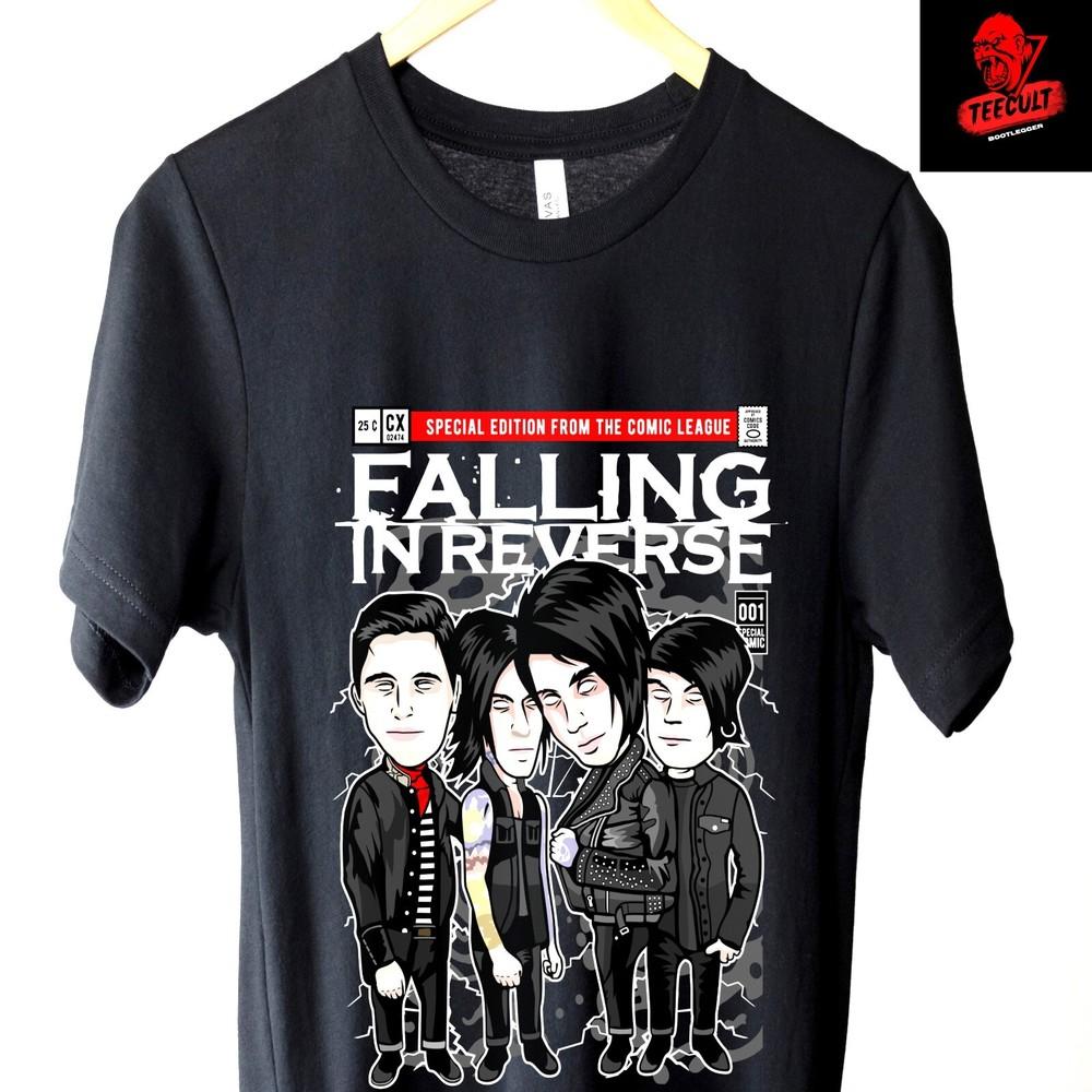 Falling In Reverse Metal Punk Rock Band Tee Unisex Heavy Cotton TShirt S–3XL Unisex T-Shirt S