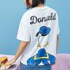 Li-Ning X Disney Crossover Sports Fashion Series Cartoon Print Oversized T-Shirt Women Tops White AHSR540-1