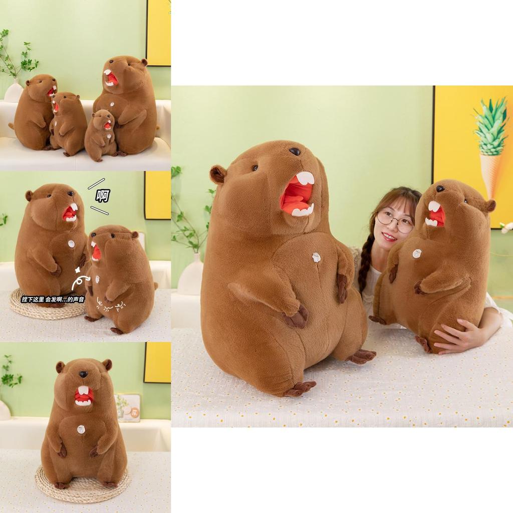 Peluche Marmotta con Suono per Regalo ai Bambini e Souvenir di Viaggio