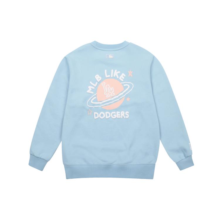 MLB Sweatshirts Unisex Light Blue Crew Neck Moderate Regular 31MT01041-07S S