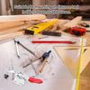 Double Head Design Horizontal Toggle Clamp Long U Bar Dual Head Clamp  Welding Table