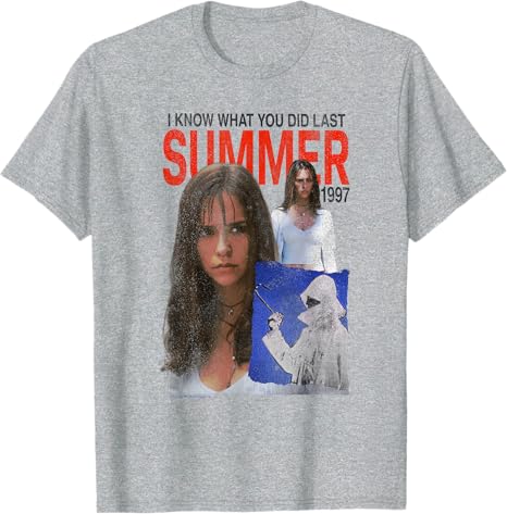 I Know What You Did Last Summer Poster Collage Retro Horror TShirt Halloween Costume Novelty Gift Y2k Fashion Streetwear Outfit
