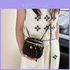 Flower Shape Lock Shoulder Bag With Chain Strap For Teen Girls