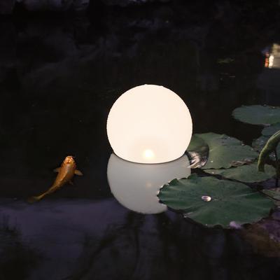 GWSOLAR Pool Ball 20cm 60lm Smart Stays On Until the Next Warm and Seven Color Options As a Decorative Light or Floating Ball No Wiring Waterproof To