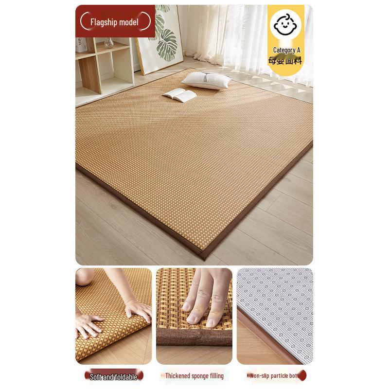 Thickened Cooling Rattan Sleeping Pad - Soft Summer Mattress for Dorms & Floors