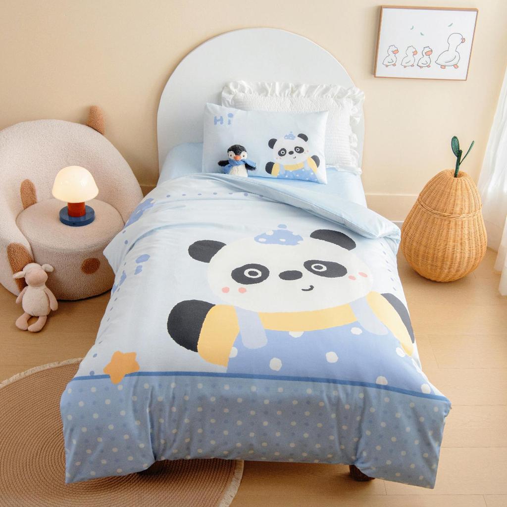 Class A Cartoon Cotton Baby & Toddler Bedding: Skin-Friendly, Breathable 3-Piece Kindergarten Duvet Set