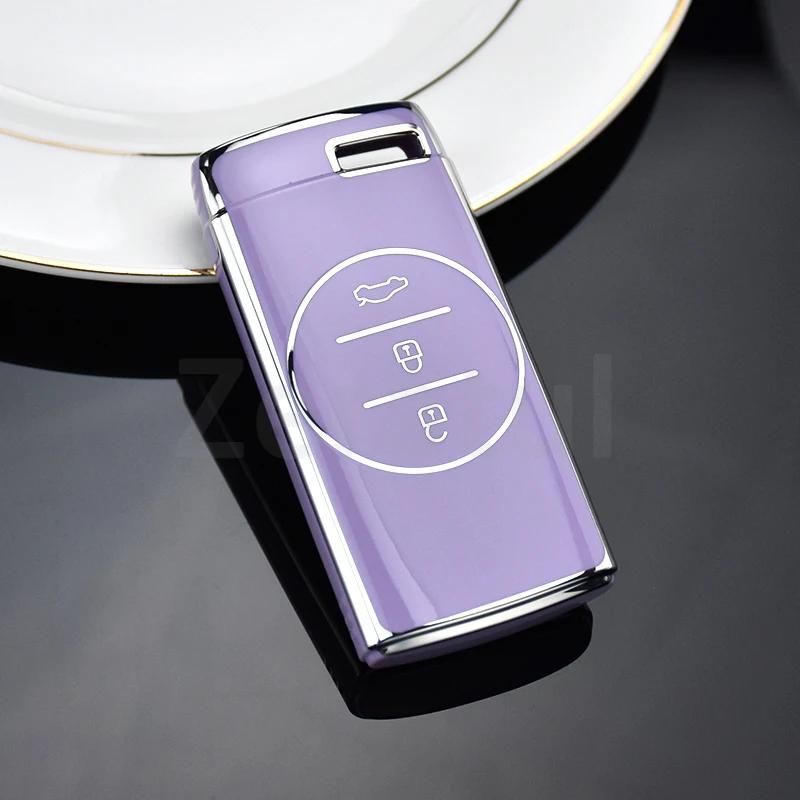 TPU Car Key Case Cover For Chery Tiggo 7 Pro 8 Pro Exeed Tiggo 2 3x Arrizo 5 Pro Gx 5x EQ7 Auto Shell Fob Holder Accessories