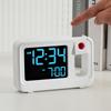 Minimalist Lcd Table Clock With Calendar And Alarm For Living Room Use
