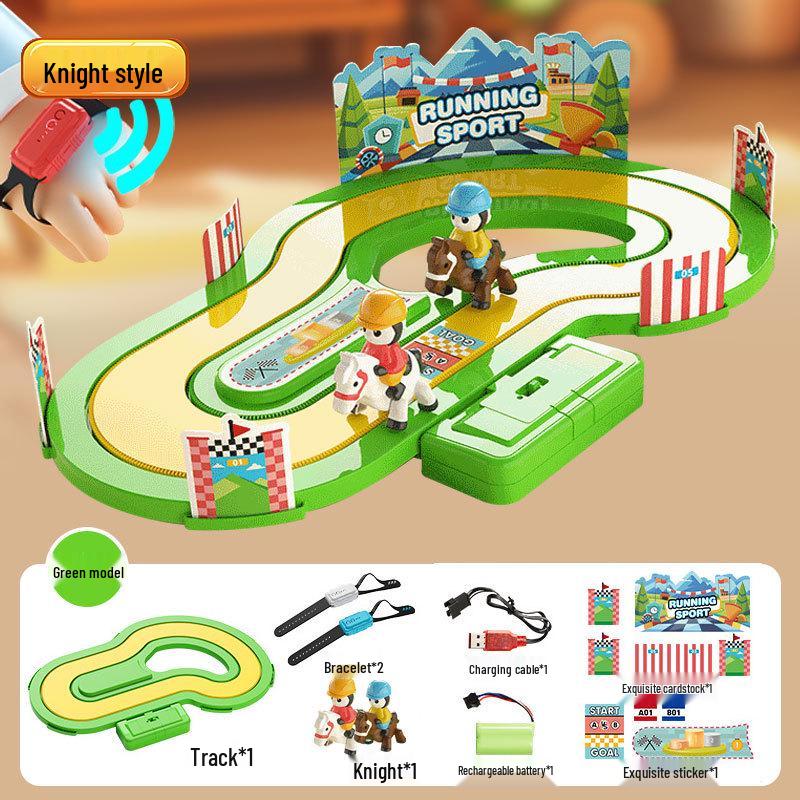

Wireless Induction Racing Game: Haptic Feedback Track for Kids, Educational Two-Player Toy Gift for Boys & Girls