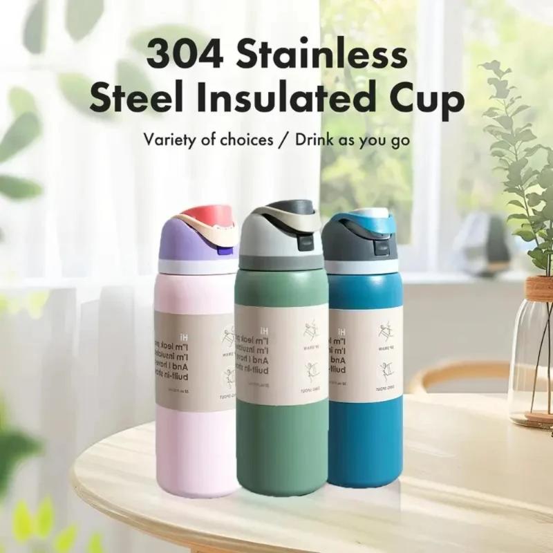 Vacuum Flasks & Thermoses Water Bottle Drinkware Thermo Tumbler Stainless Steel Thermal Mug Original Cold Hot Coffee
