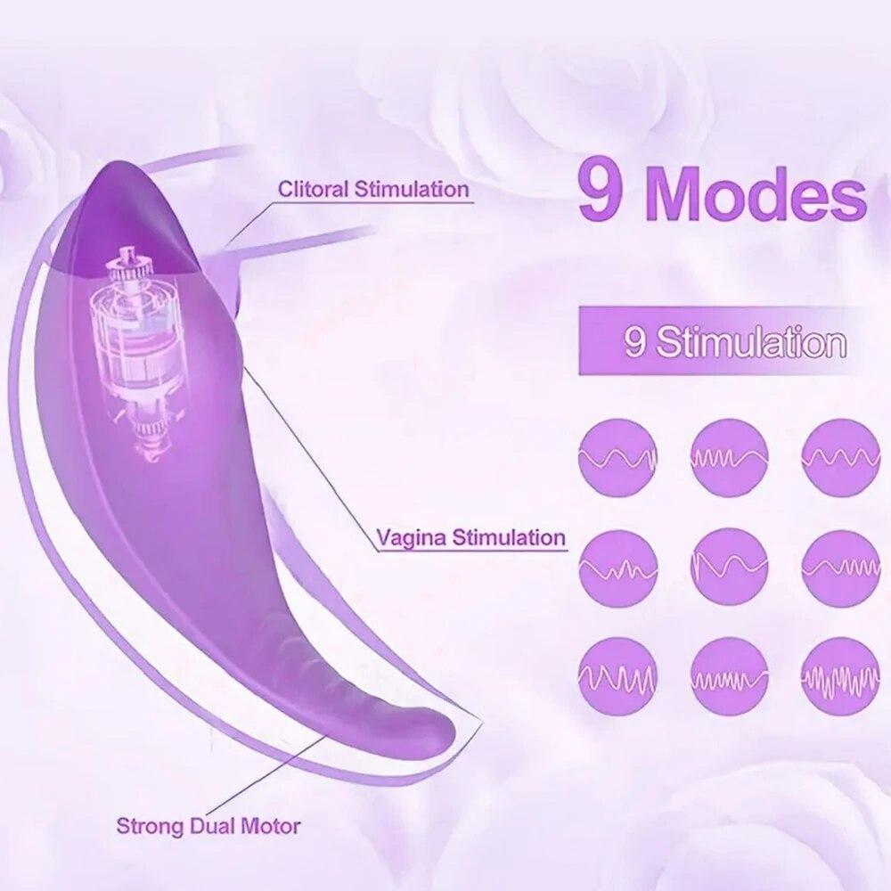Powerful Bluetooth Vibrator Female APP Control Vibrating Wearable Clitoris Stimulator Adult Goods Sex Toy for Women 's Panties