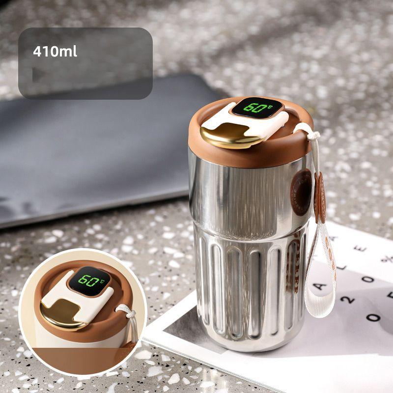 450ml Stainless Steel Coffee Cup Smart LED Temperature Display Thermos Bottle Coffee Mug Travel Mug Insulated Tumbler