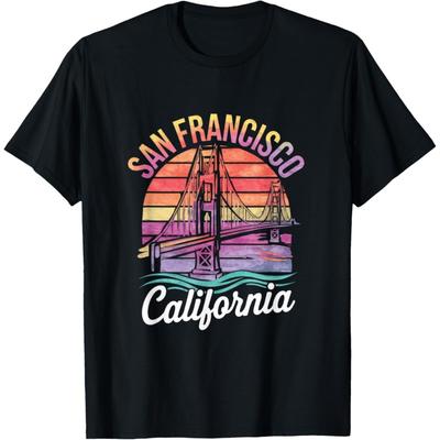 T-shirt Pont du Golden Gate de San Francisco(3)