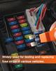  Fuse Tester Multifunctional Portable Checking Blade Fuse Checker Puller Tool Auto Fuse Tester Car Accessories