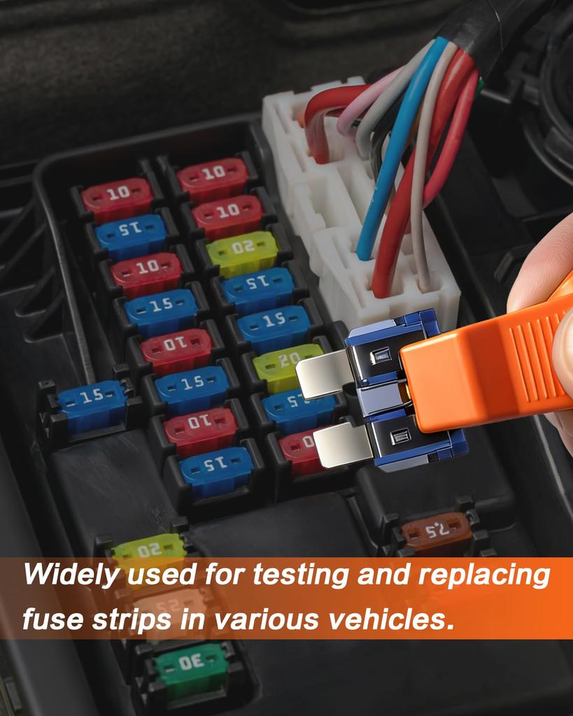  Fuse Tester Multifunctional Portable Checking Blade Fuse Checker Puller Tool Auto Fuse Tester Car Accessories