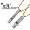 Titanium High Volume Whistle Portable Camping Whistle Safety Survival Whistle  Outdoor Tool