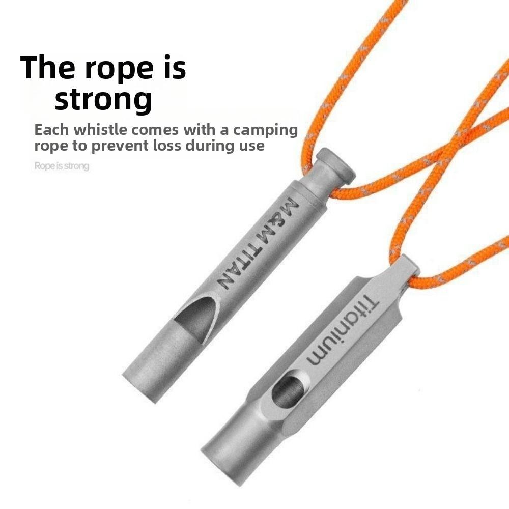 Titanium High Volume Whistle Portable Camping Whistle Safety Survival Whistle Outdoor Tool