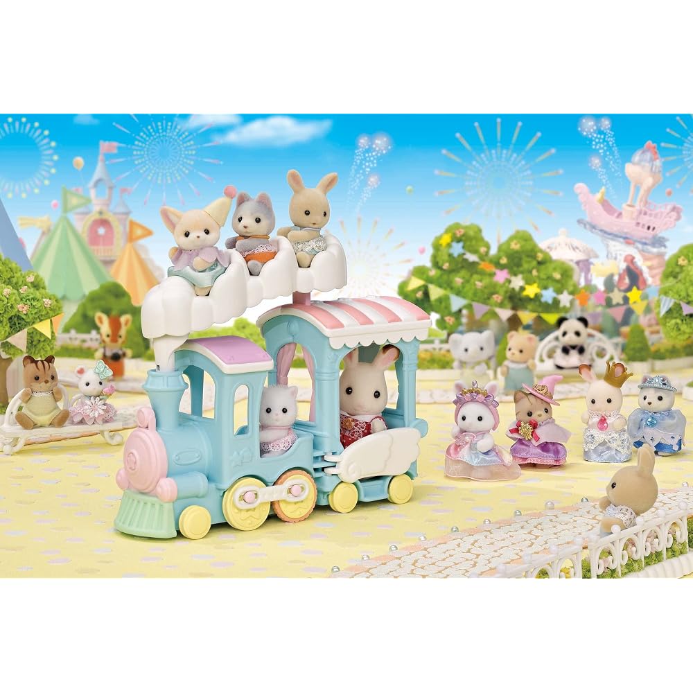 Sylvanian Families Amusement Park Attraction [Fluffy Clouds Parade Train Set] Co-73 ST Mark Certi...