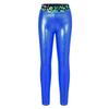 Kinder-Mädchen-Hose, metallisch glänzende Leggings, schmale Bleistifthose für sportliche Tanz- und Gymnastik-Trainingskleidung