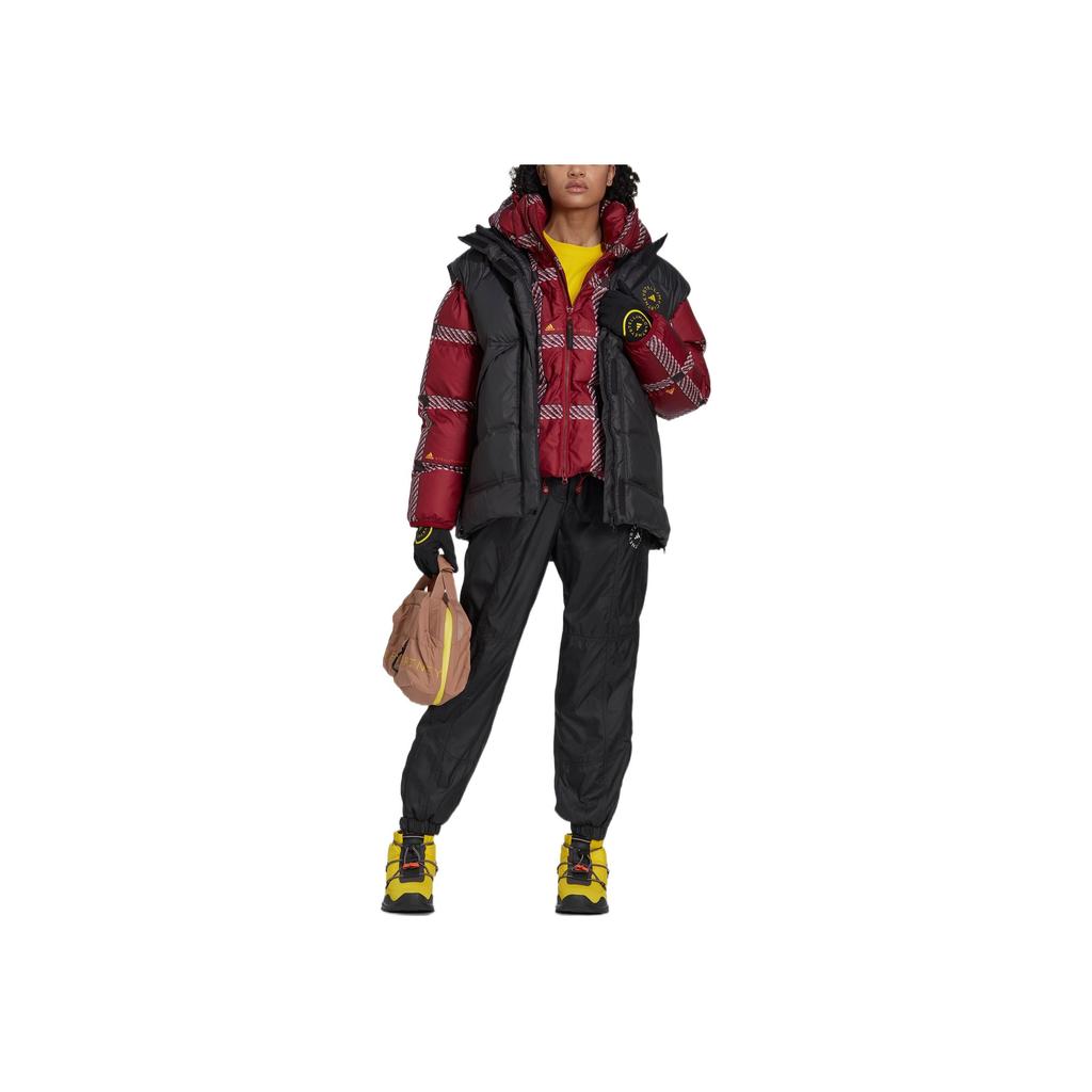 Adidas Solid Logo Zip Pocket Wind-Resistant Loose Track Pants Women Bottoms Black HG2002