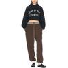 Fear of God Essentials Fleece Cropped Hoodie Black Women Tops 192HO247350FW