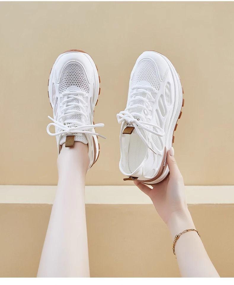 Mesh summer German training shoes women's 2025 new thin breathable lightweight versatile casual sports shoes Forrest Gump dad shoes