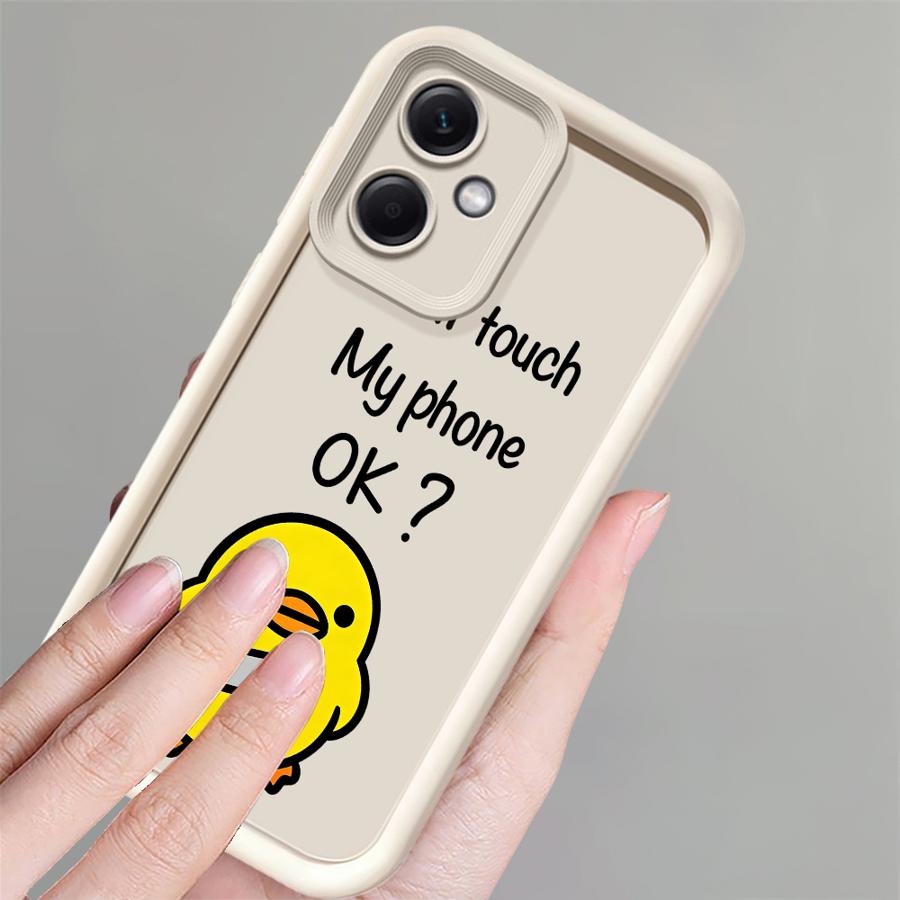 Cute Minimalist Duck Phone Cover Case for Xiaomi Poco F8 C61 X3 NFC C50 C51 X3 Pro