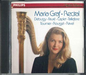 

CD MARIA GRAF - Maria Graf French Harp Music PHCP1722 PHILIPS Japan Classical Used