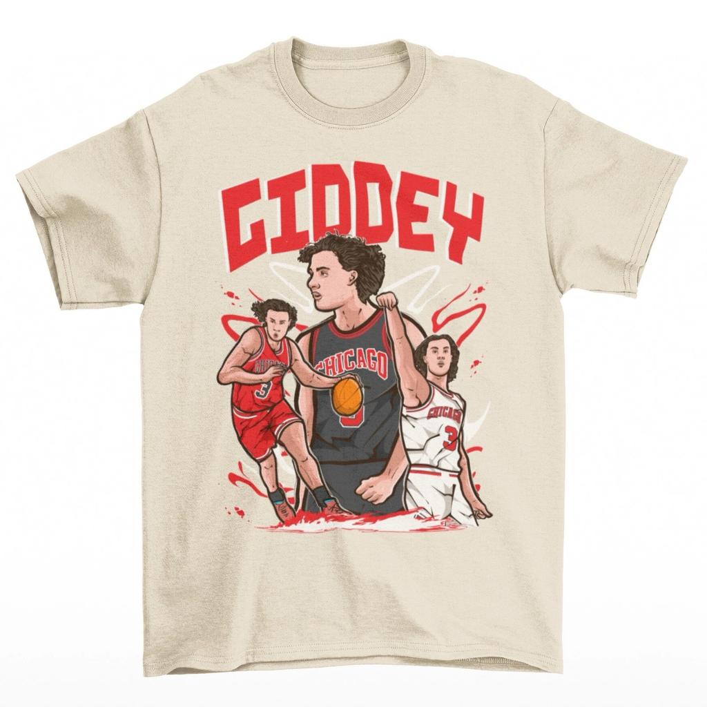 Josh Giddey Cartoon Style Chicago Basketball T-Shirt