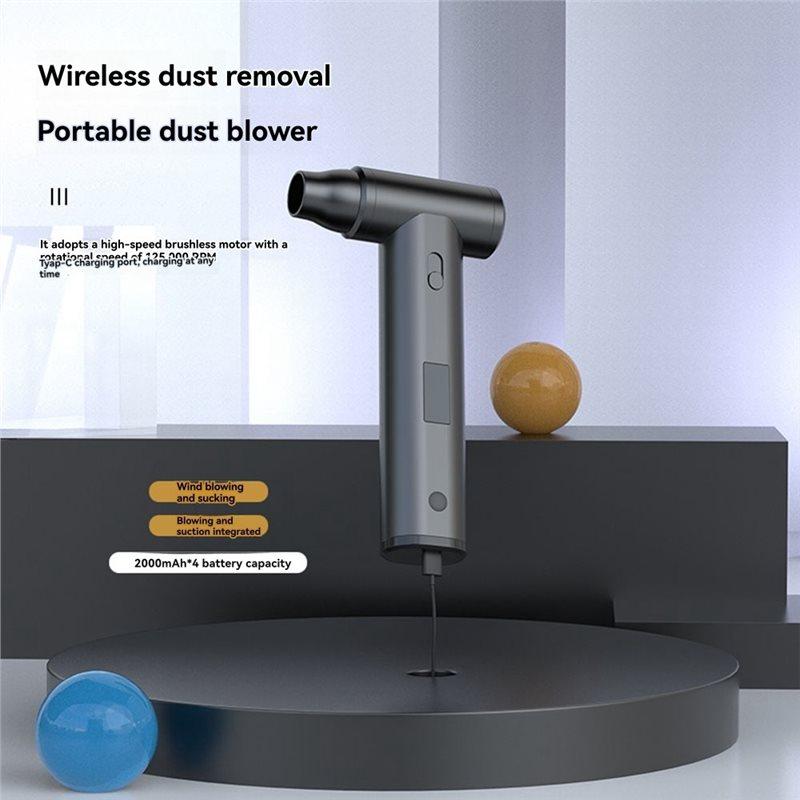 LED Display Brushless Jet Fan Electric Air Duster Mini Turbo Dust Removal Jet Dry Blower