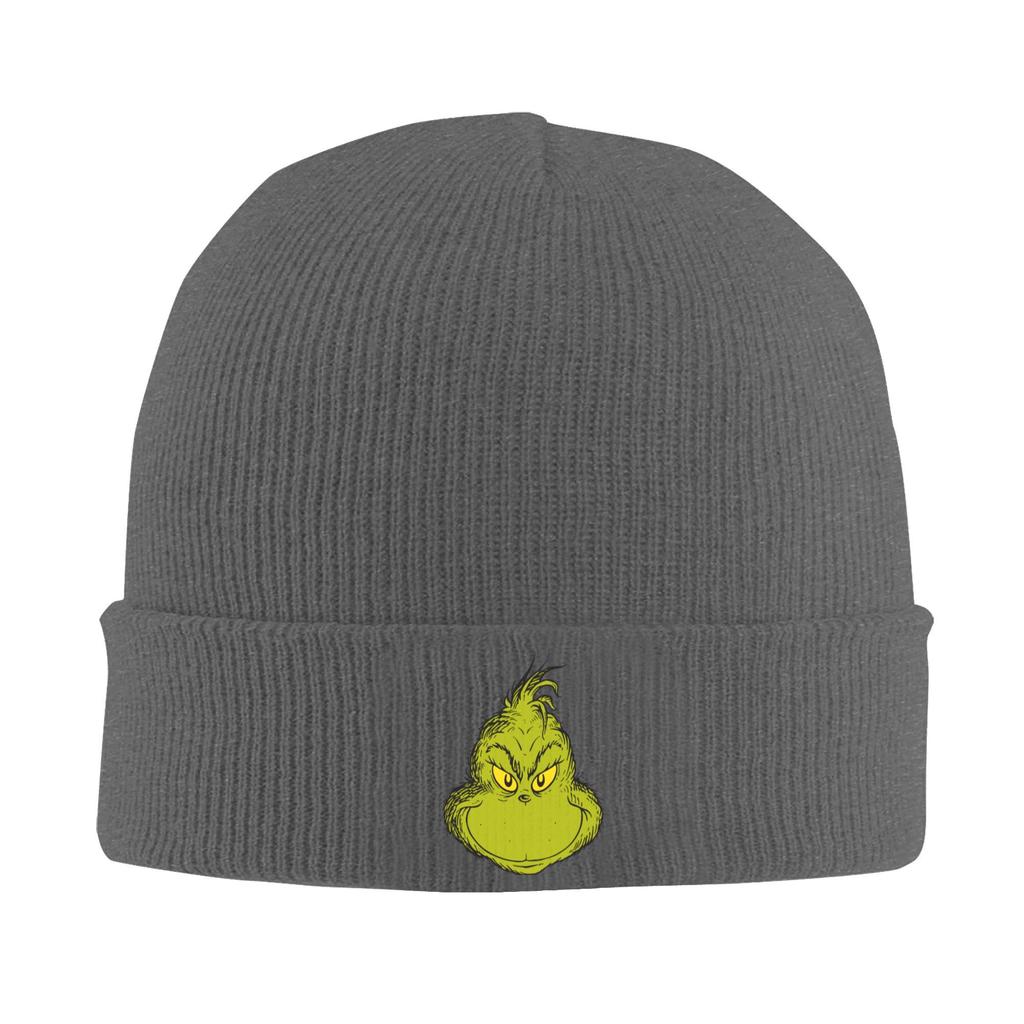 Christmas-S-Green-S-Grinched Knitted Hat for Women Men Beanies Autumn Winter Hat Acrylic Hip Hop Cap
