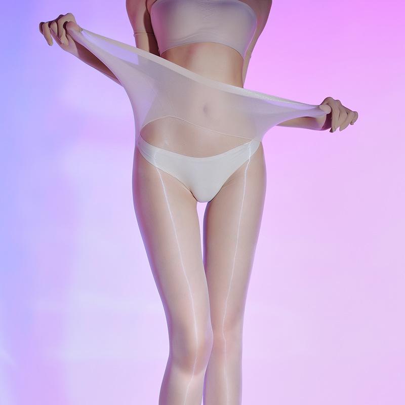 Women Sexy Pantyhose 3d Oil Shiny Glossy Silky Stockings Female Ultra Thin Seamless Sockings Deep Crotch Ultra Elastic Socks